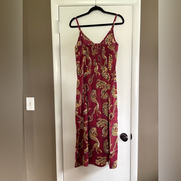 PrintFresh Twisted Tiger - Eco Satin Chic To Sleep Nightie - Merlot - Picture 5 of 9